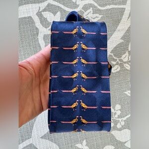 Kenly Silk Tie, Blue, Pheasants